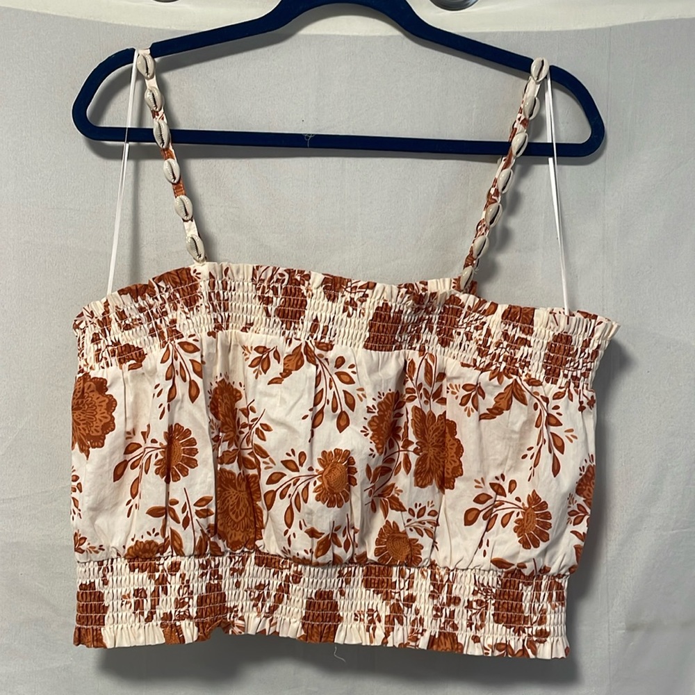 NWT Bailey/44 Floral Print Shell Strap Top Size XL